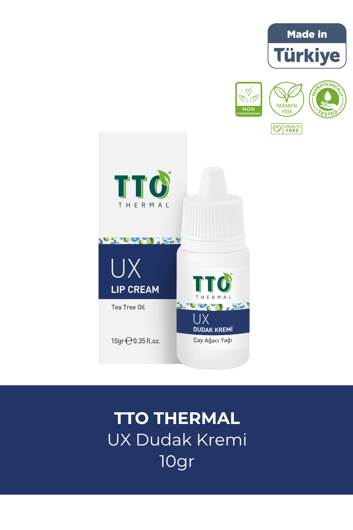 TTO Ux Uçuk Kremi 7 ml 3 ml ( Çay Ağacı Yağı / Tea Tree Oil )