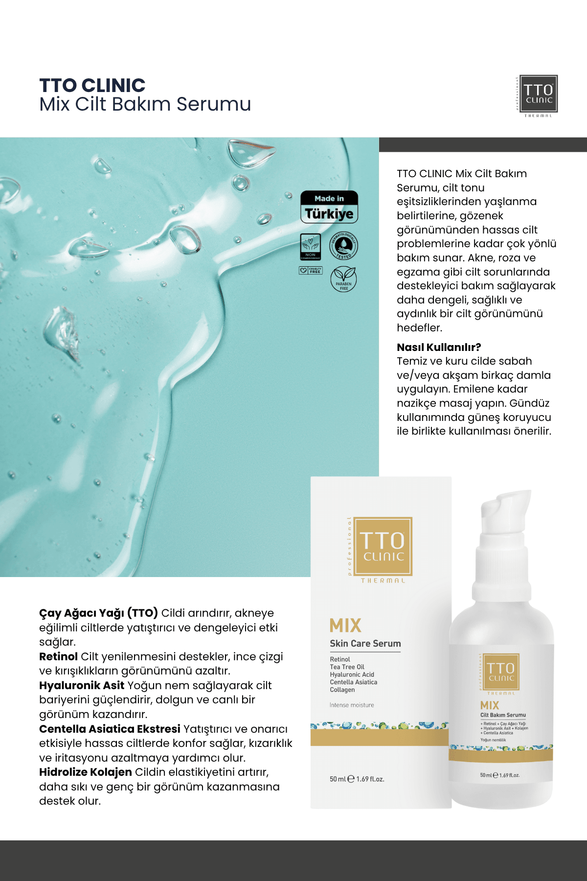TTO CLINIC Mıx Gençlik Serumu 50ml - Jumbo Boy