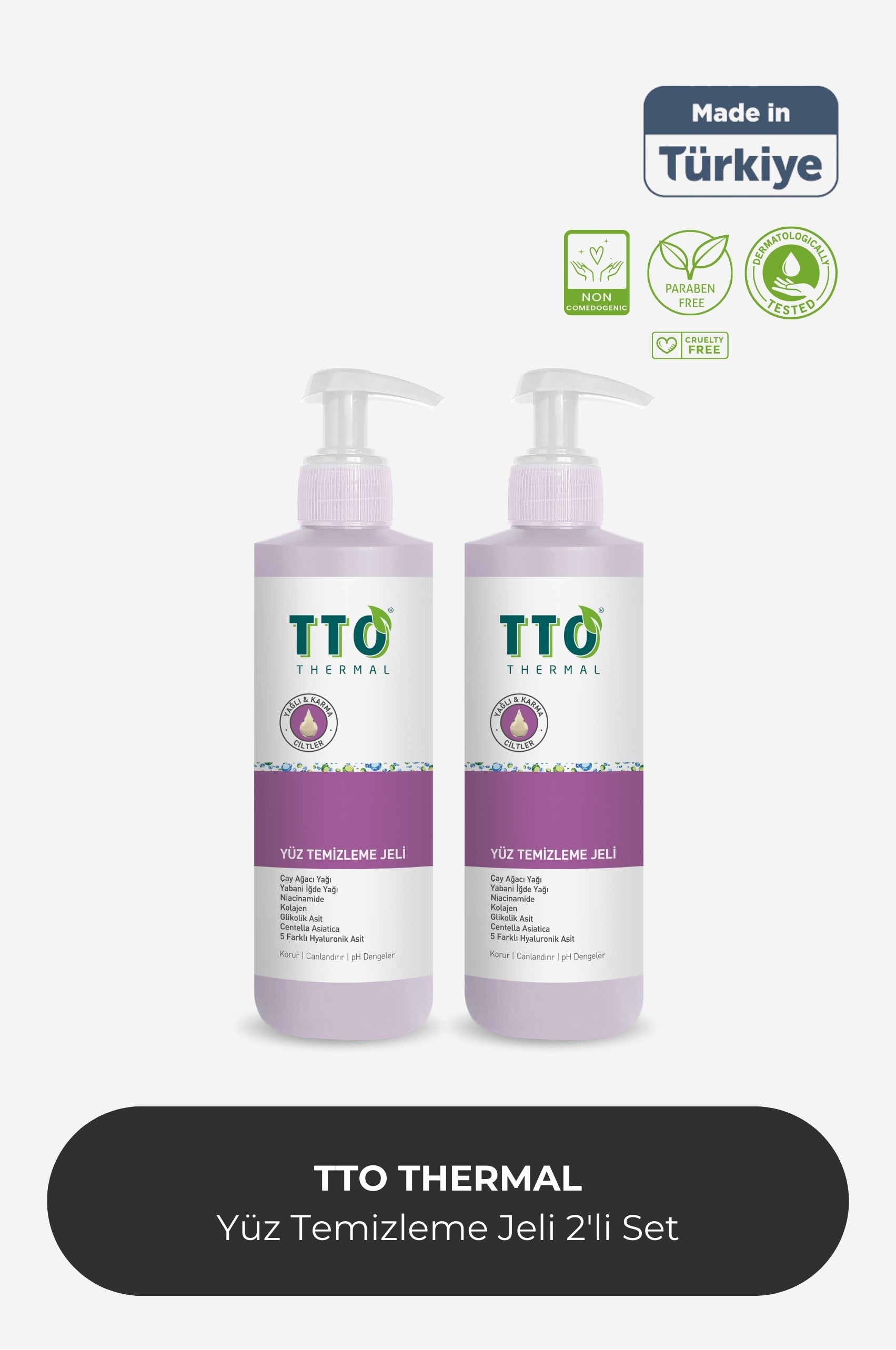 TTO  Yüz Temizleme Jeli 150 Ml 2 Adet (Çay Ağacı Yağı / Tea Tree Oil )