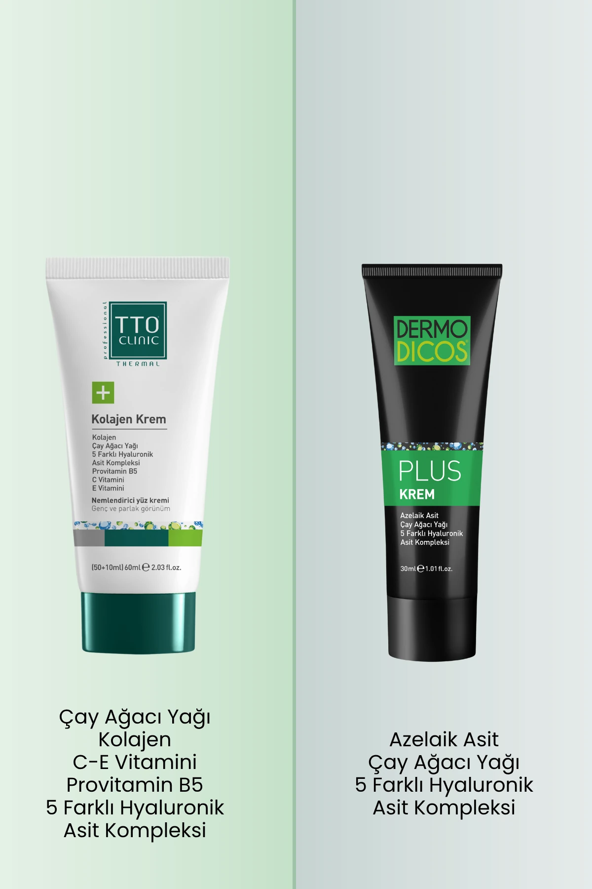 TTO Yaşlanma Karşıtı Set – Dermodicos Plus & Kolajen Krem 50 ml