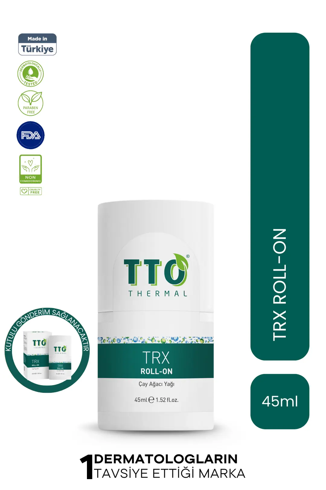 Trx Roll-on 45 ml Terleme Önleyici (ÇAY AĞACI YAĞI / TEA TREE OIL)