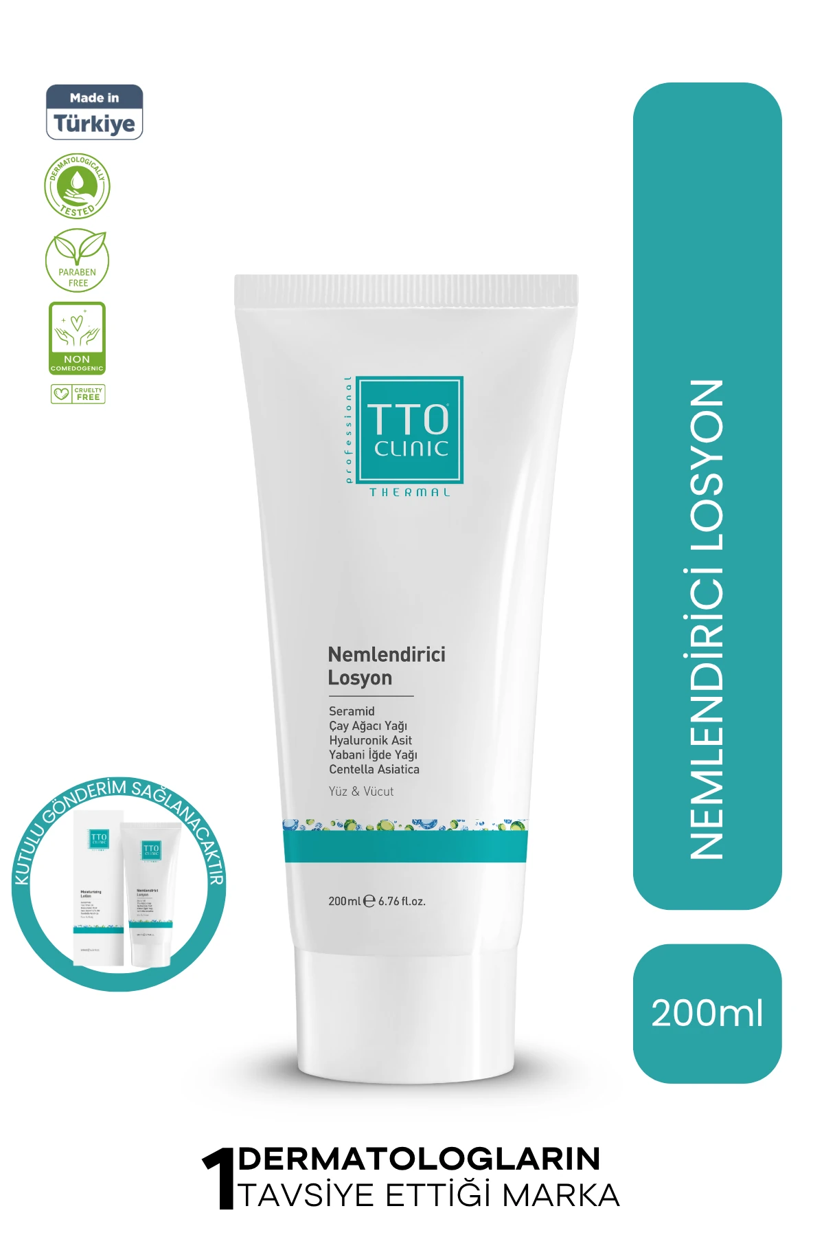 TTO Clinic Moisturizing Lotion 200ml (Ceramide / Tea Tree / Oil Centelle)
