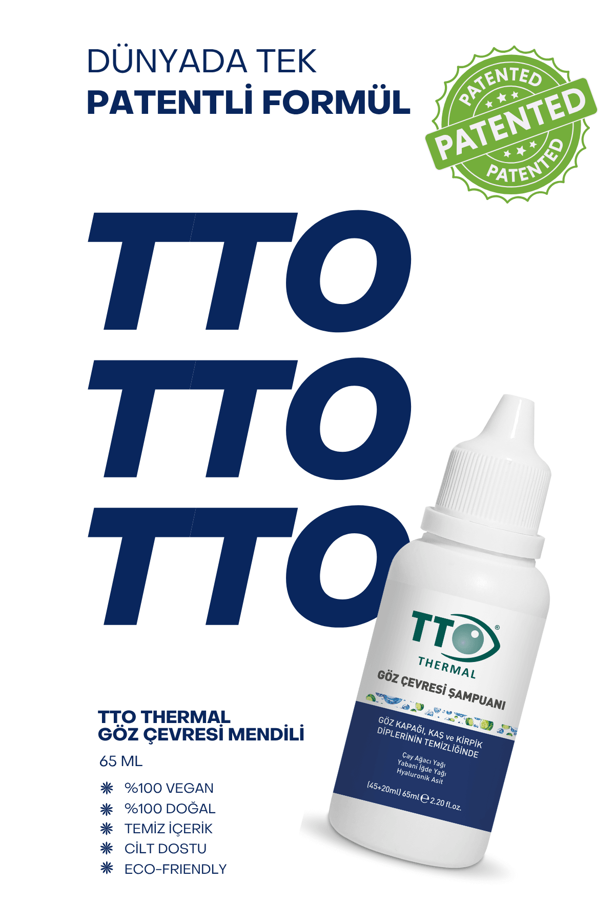 TTO Göz Çevresi Şampuanı 45 ml (Çay Ağacı Yağı / Tea Tree Oıl)