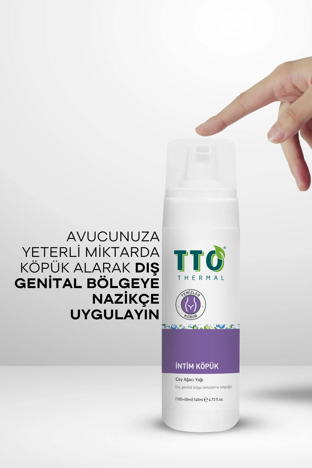 TTO İntim Köpük 140 ml – pH Dengeli, Koruyucu ve Ferahlatıcı Genital Bölge Temizleyici