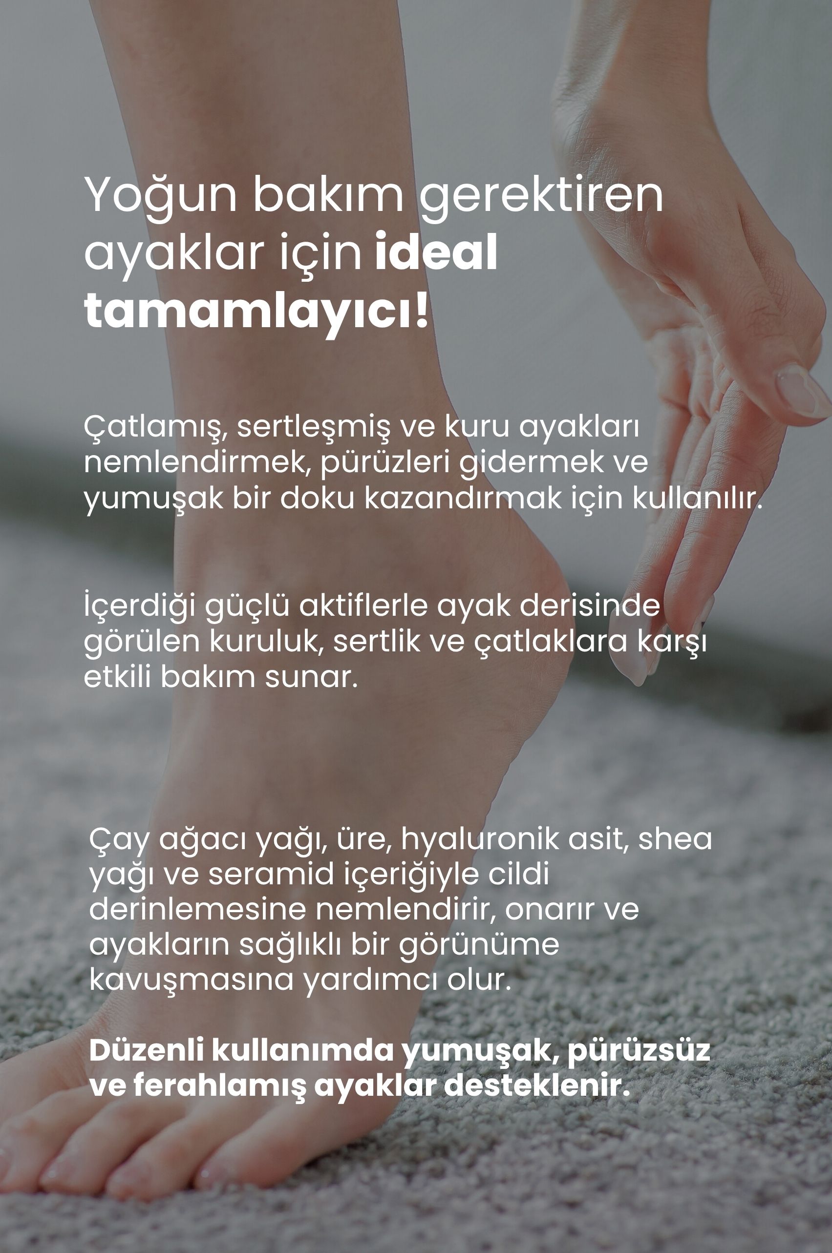 TTO Clinic Ayak & Topuk Bakım Kremi 100 ml – Yoğun Nem & Onarıcı Formül 