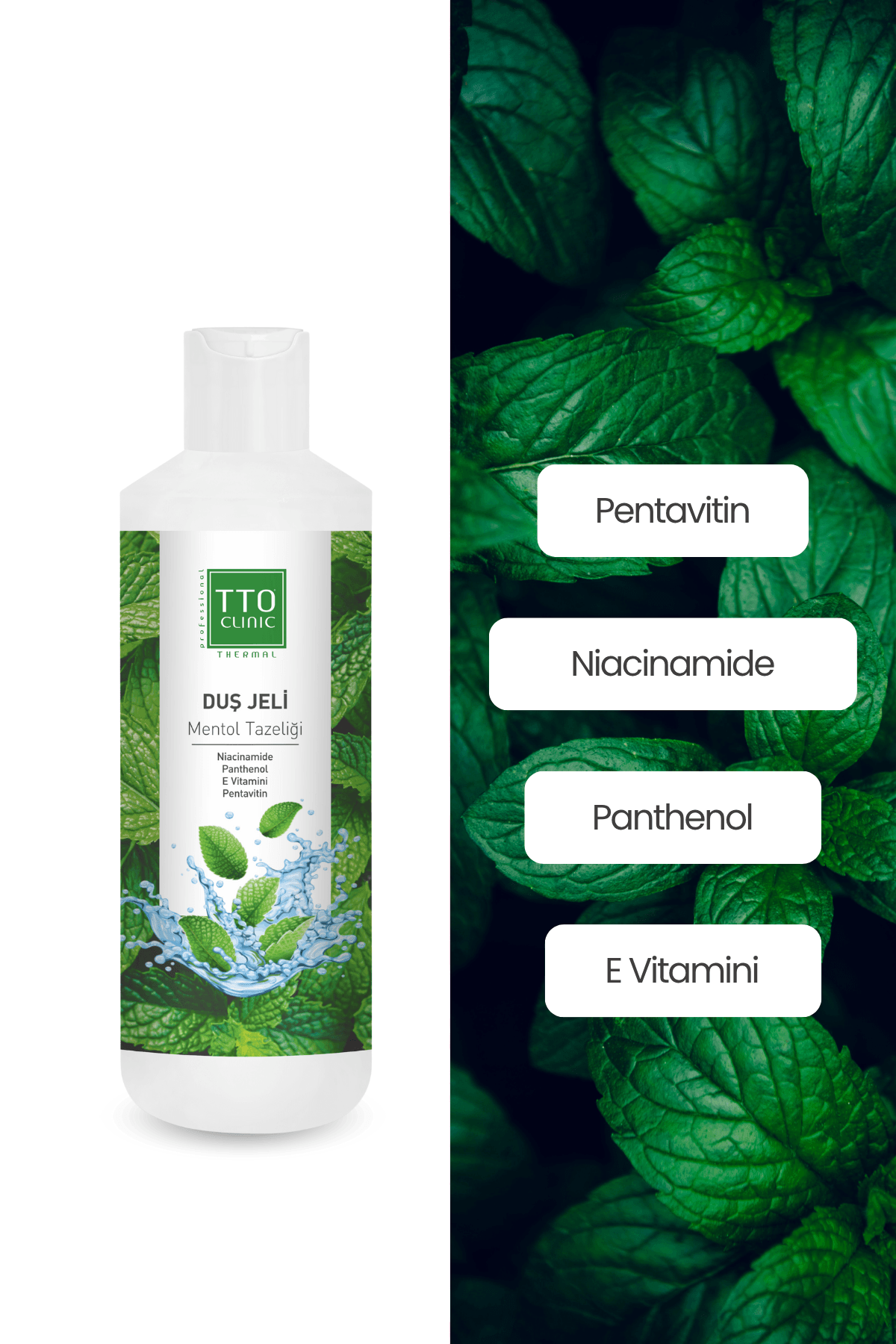 TTO CLINIC Duş Jeli – Mentol Tazeliği 500 ML