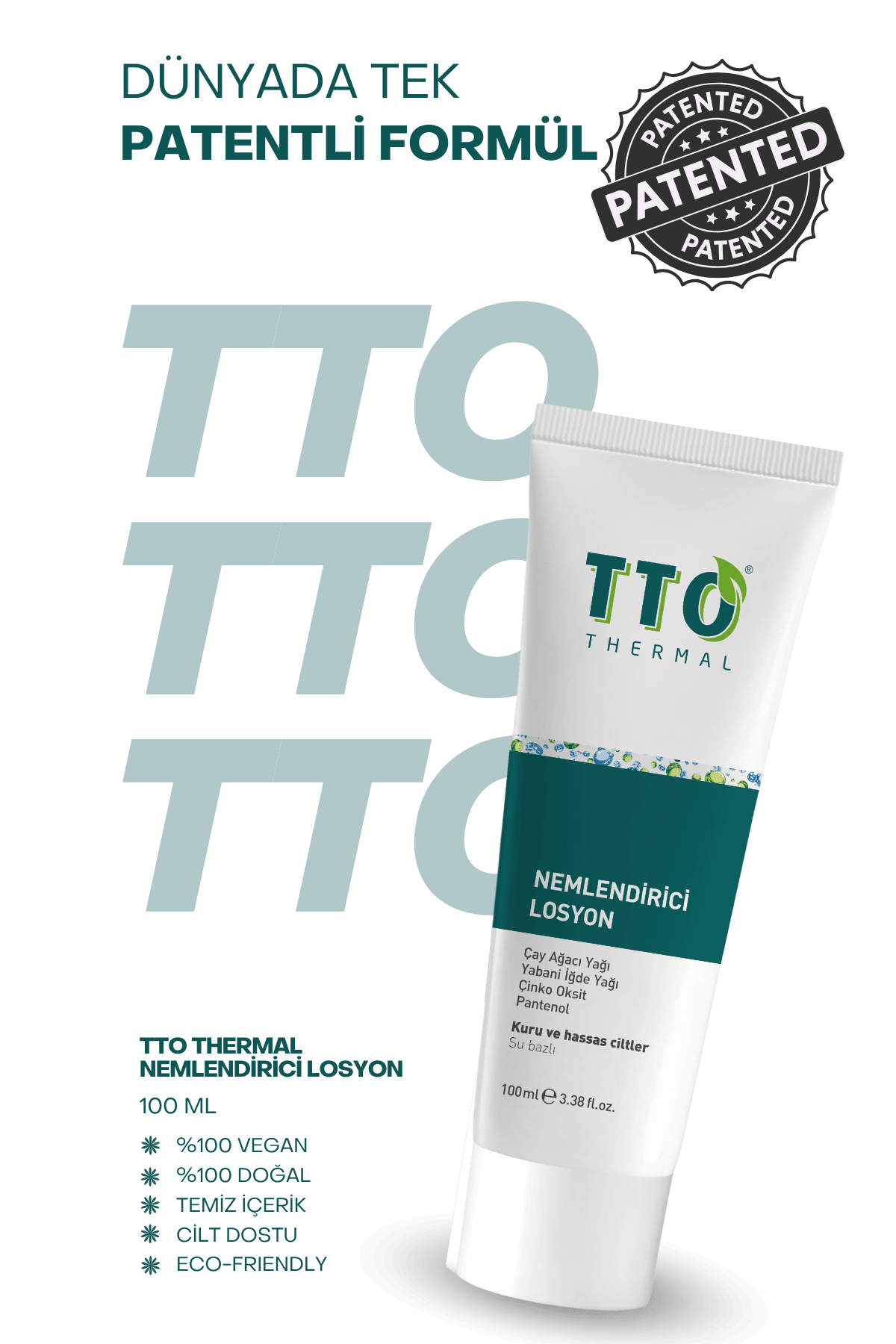 TTO Moisturizing Lotion 100 ml (Tea Tree Oil)