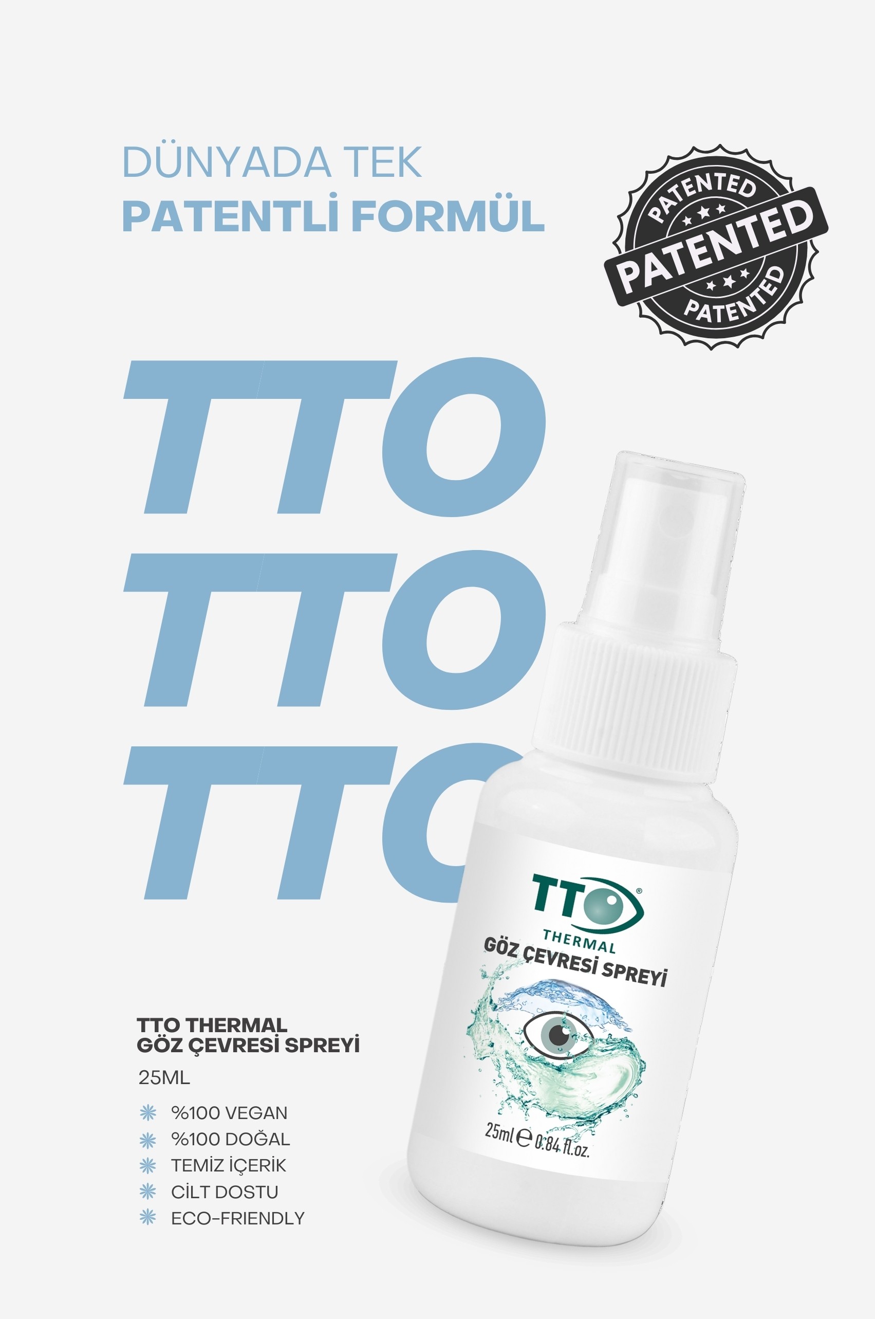 TTO GÖZ ÇEVRESİ SPREYİ 25 ML