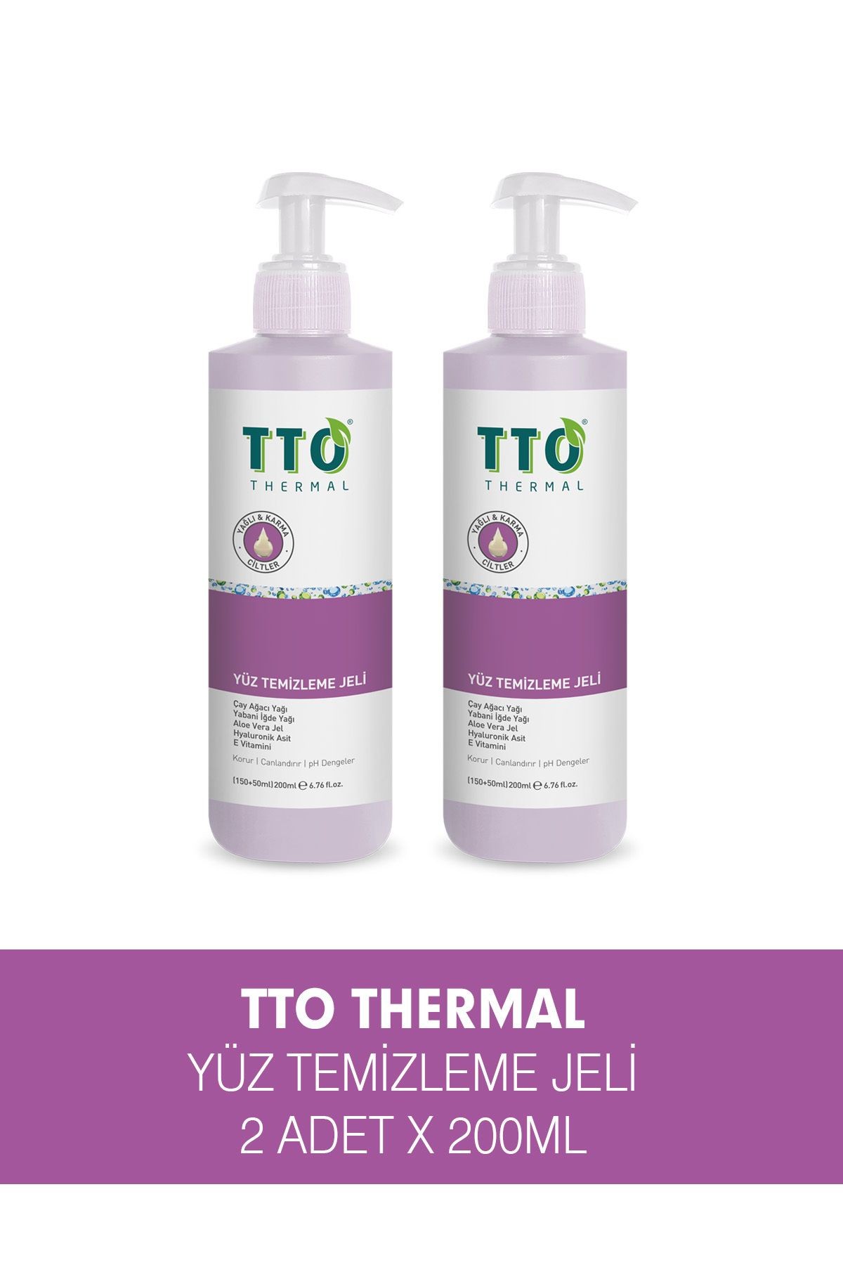 TTO Facial Cleansing Gel 150 Ml 2 Pieces (Tea Tree Oil)