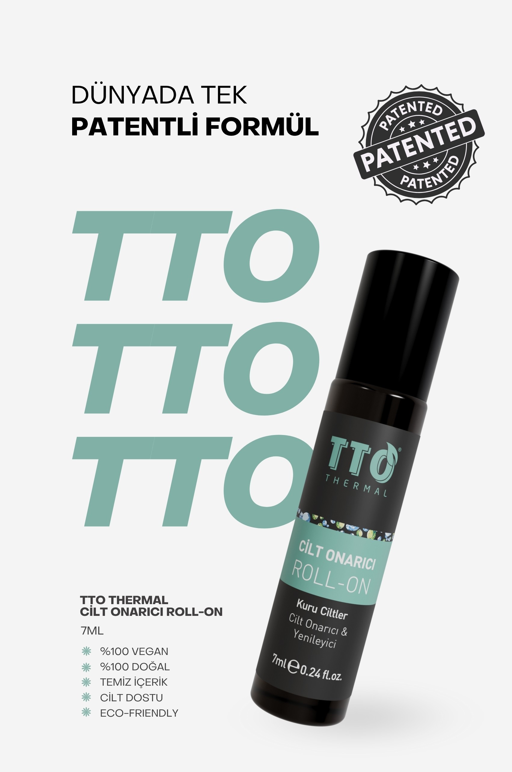 TTO Thermal Cilt Onarıcı Roll -On (Kuru Ciltler , Cilt Onarıcı & Yenileyici)