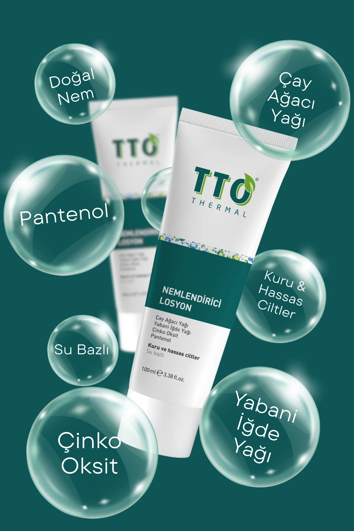 TTO Nemlendirici Losyon 100 ml – Hafif Dokulu ve Canlandırıcı Etki