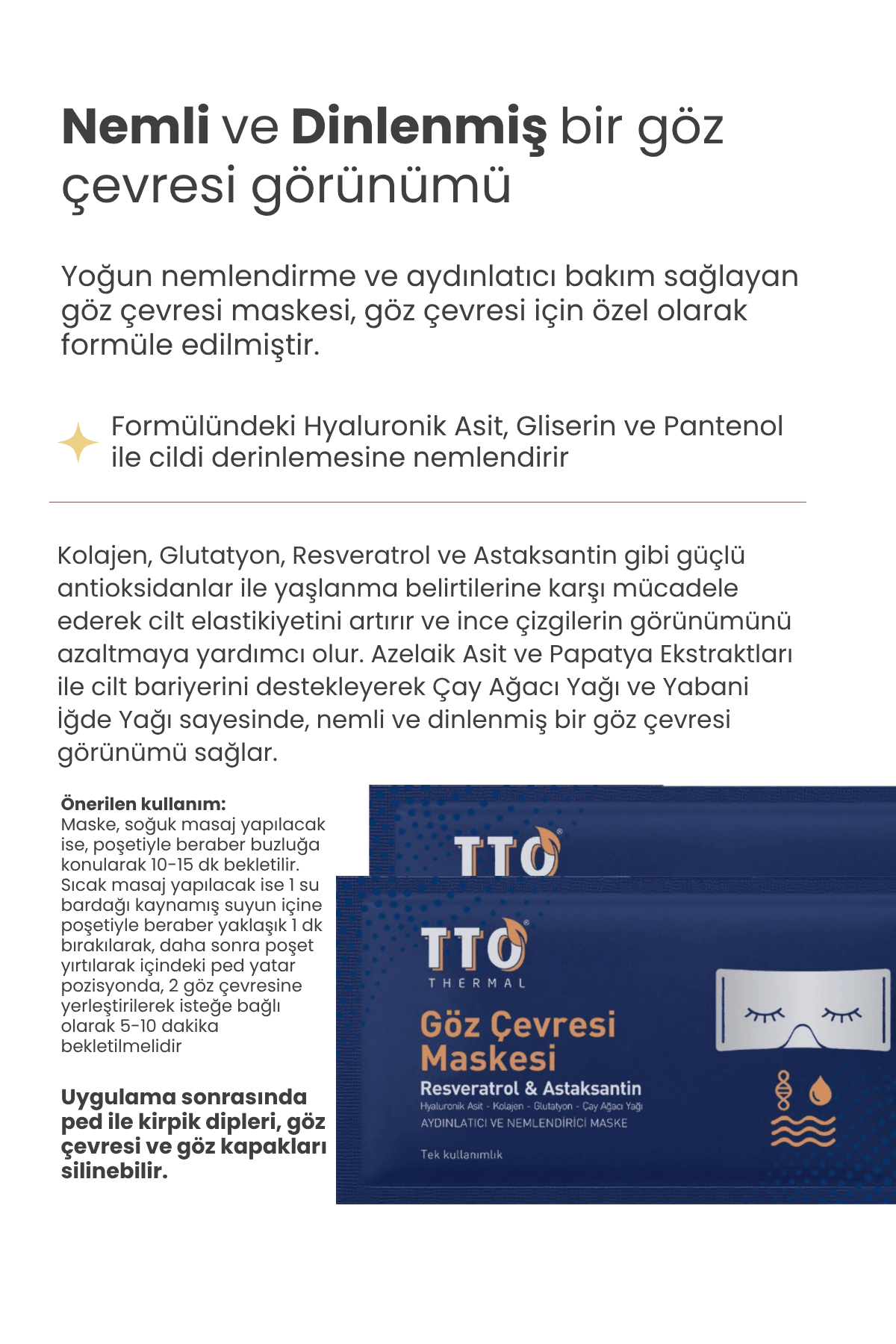 TTO Thermal Göz Maskesi 
