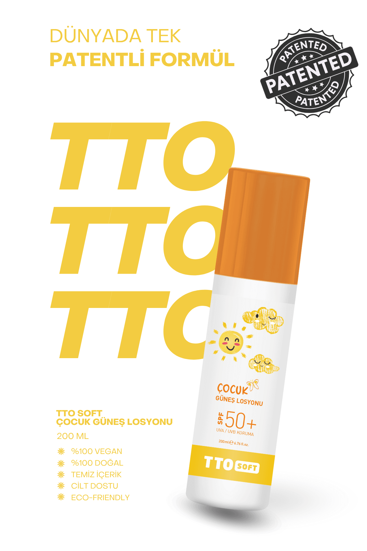 Tto soft çocuk Güneş losyonu 200 ml 