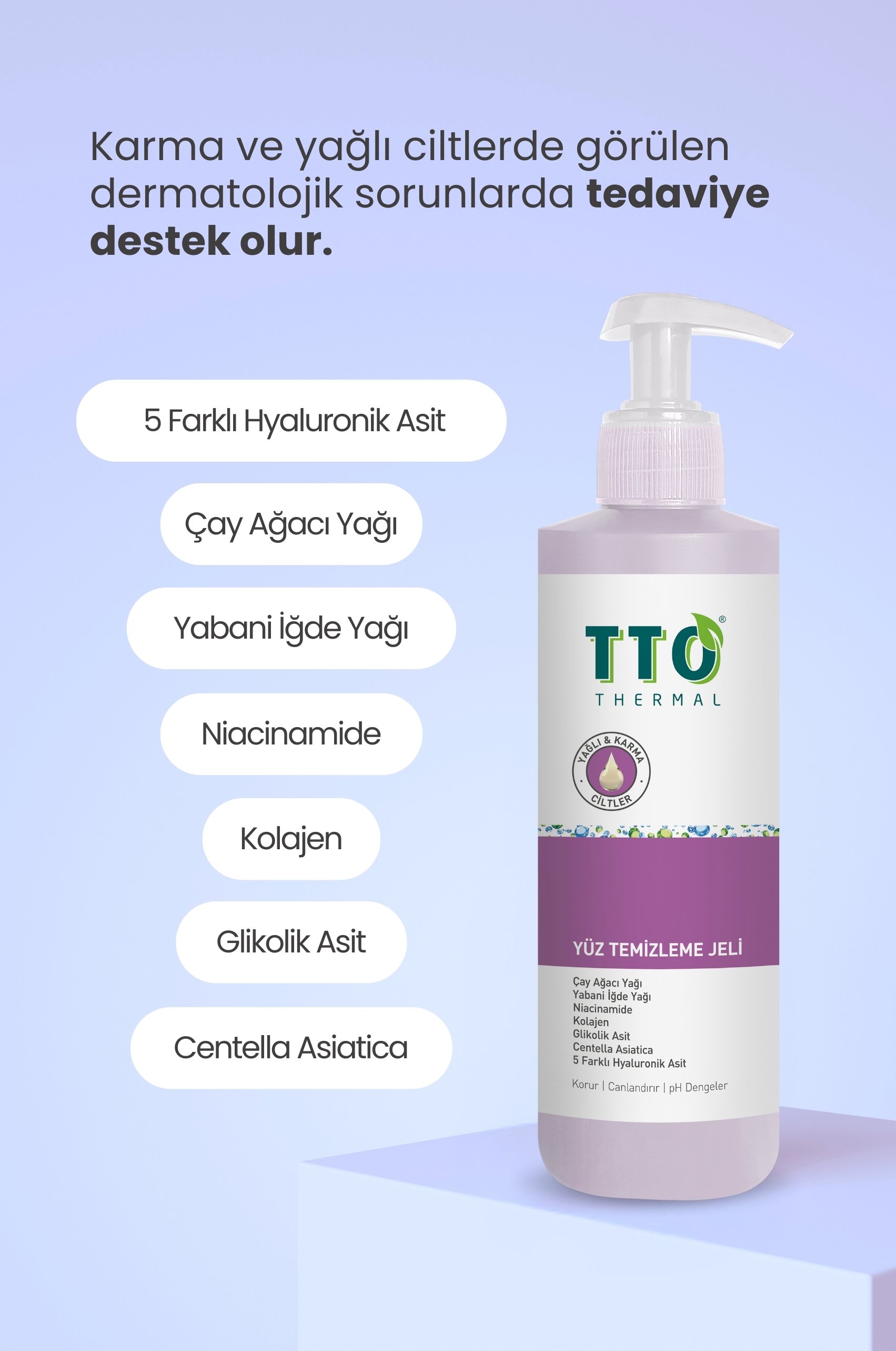 TTO  Yüz Temizleme Jeli 150 Ml 2 Adet (Çay Ağacı Yağı / Tea Tree Oil )