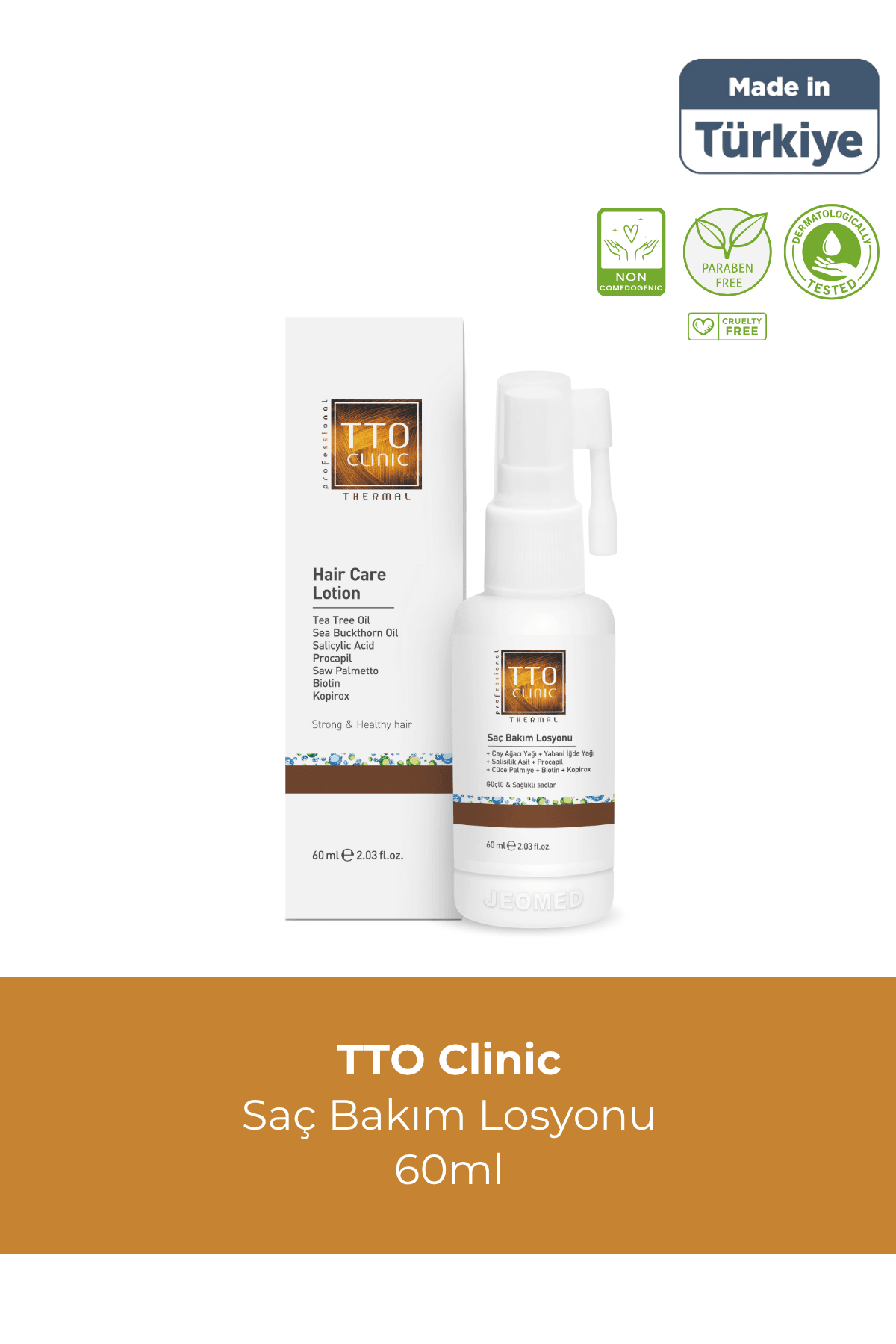 TTO Clinic Strengthening & Anti-Loss Hair Lotion 30mlx2pcs (Tea Tree Oil)