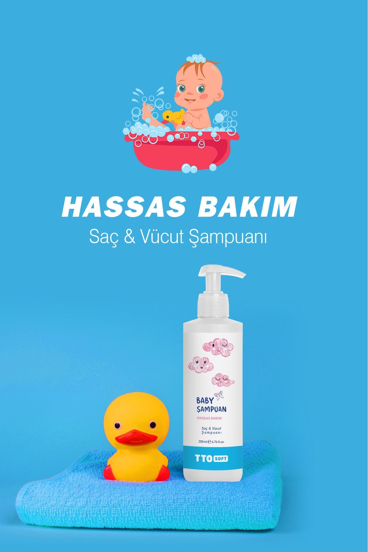 TTO Soft Bebek Şampuanı 200 ML