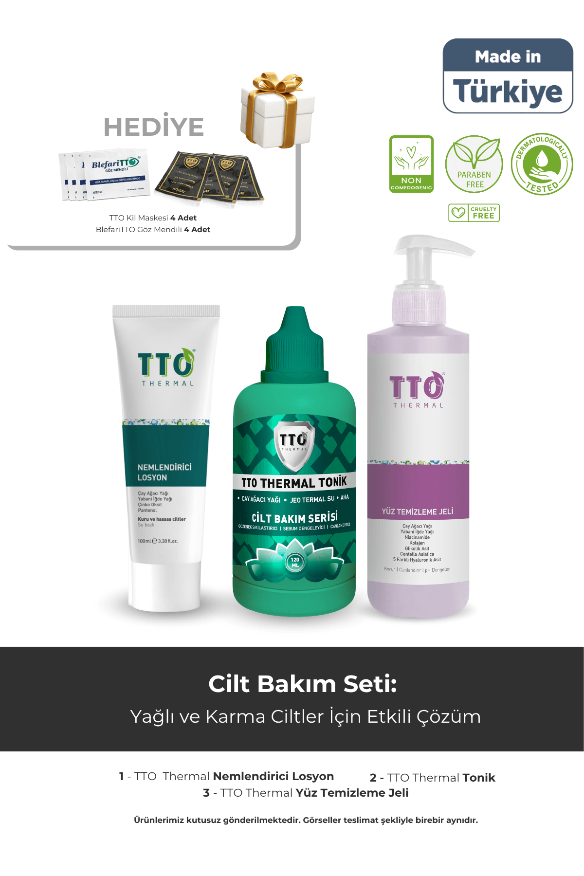 TTO CİLT BAKIM SETİ - 2 (Yüz Temizleme Jeli)