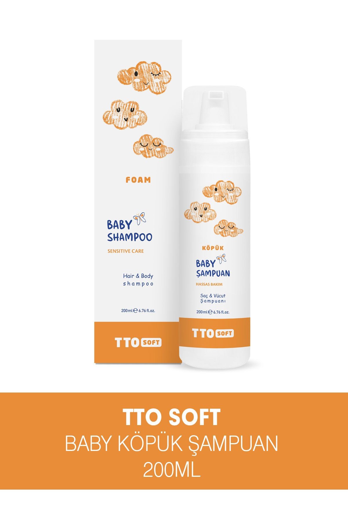 TTO Soft Bebek Köpük Şampuanı 200 ML