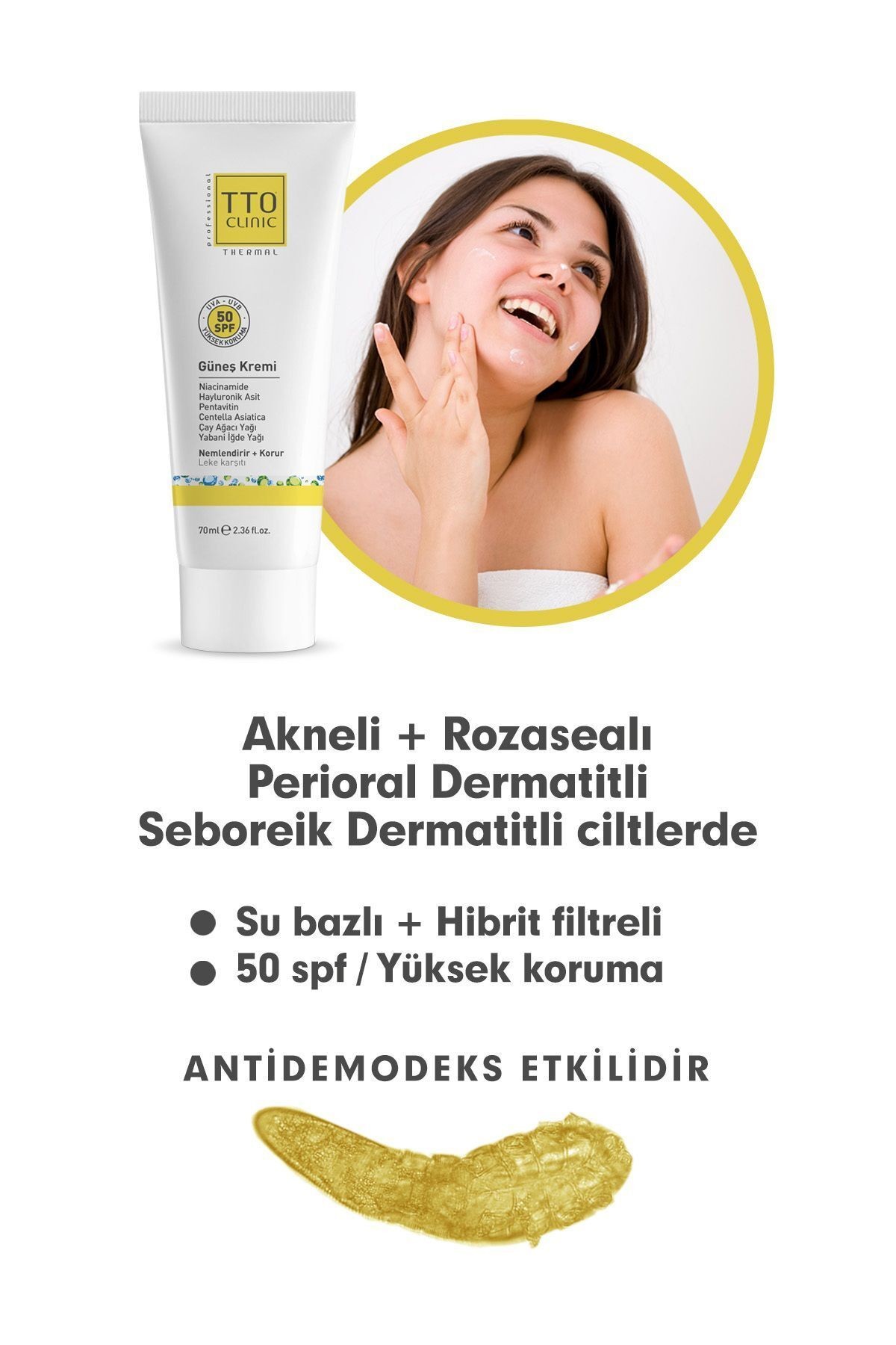 CLINIC Güneş Koruyucu Krem 50 SPF 70 ML
