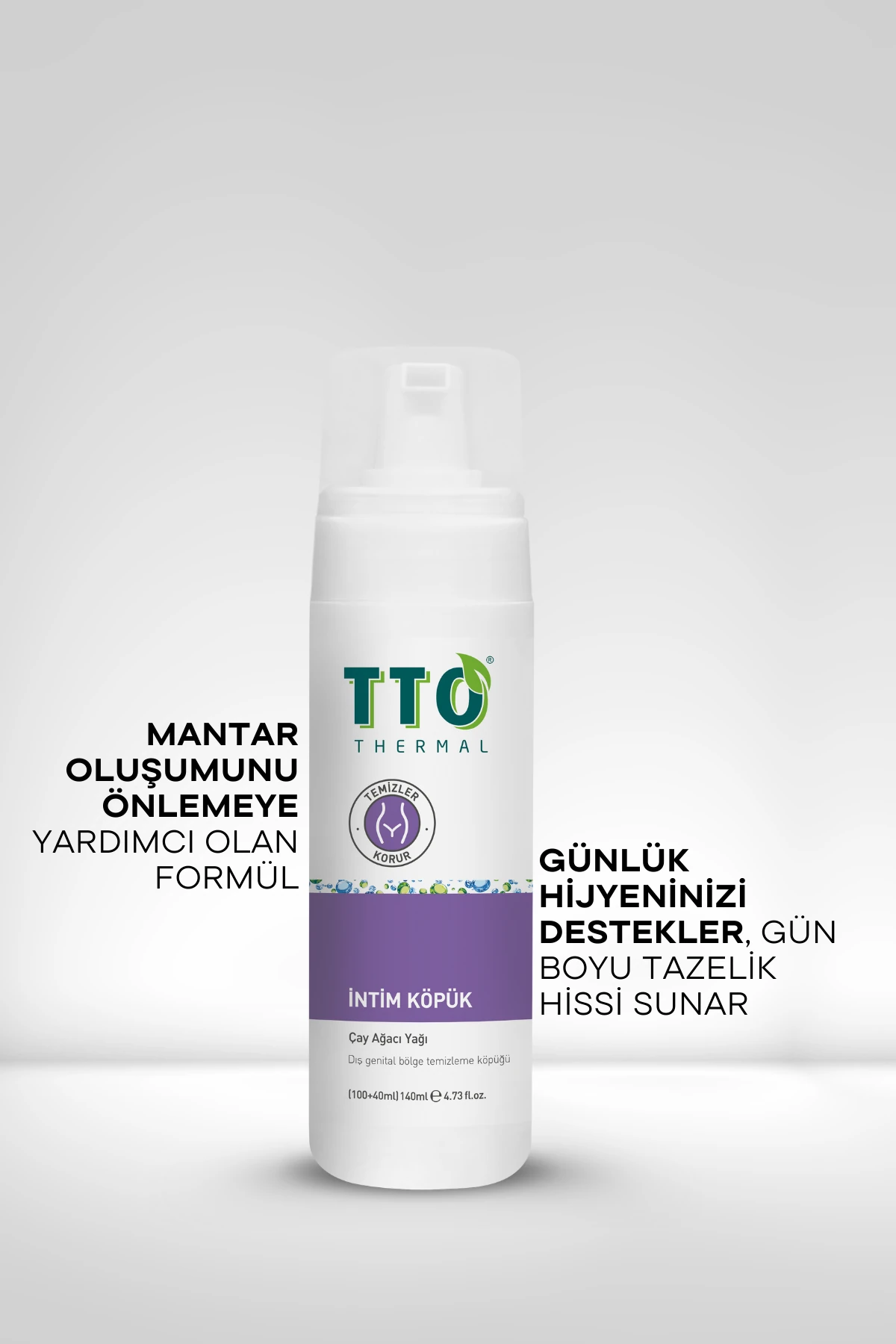 TTO İntim Köpük 140 ml – pH Dengeli, Koruyucu ve Ferahlatıcı Genital Bölge Temizleyici