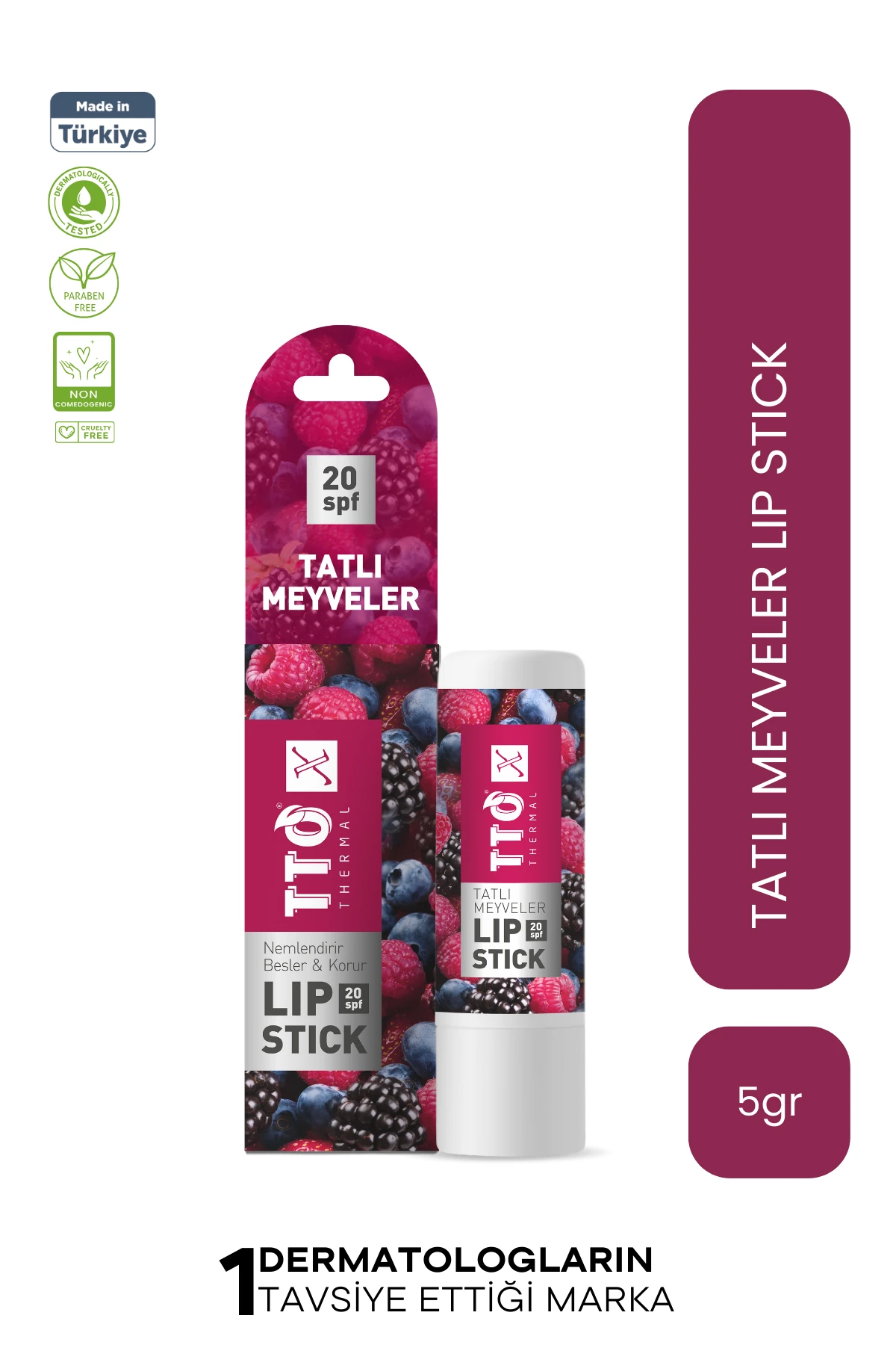 TTO X Tatlı Meyveler Lip Stick – SPF 20 Dudak Koruması