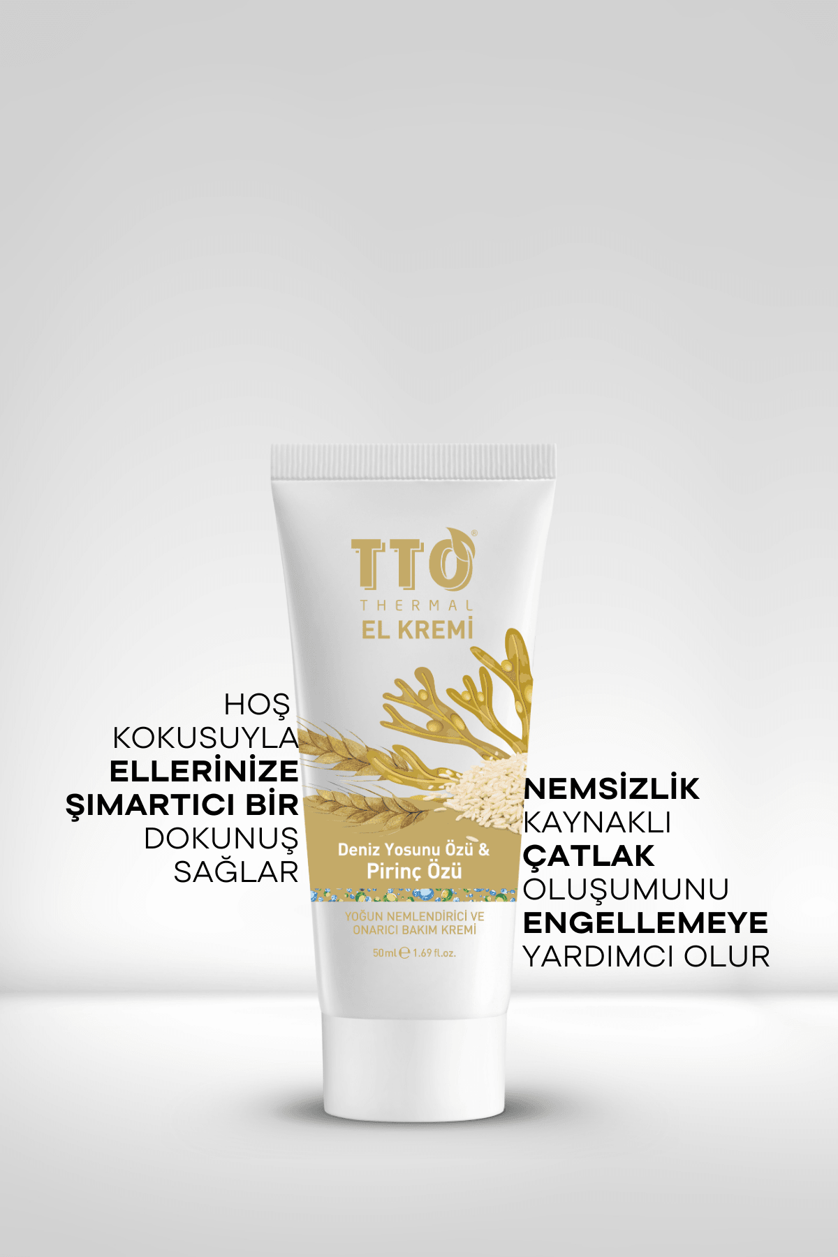 TTO Thermal El Kremi – Deniz Yosunu Özü & Pirinç Özü (50 ml)