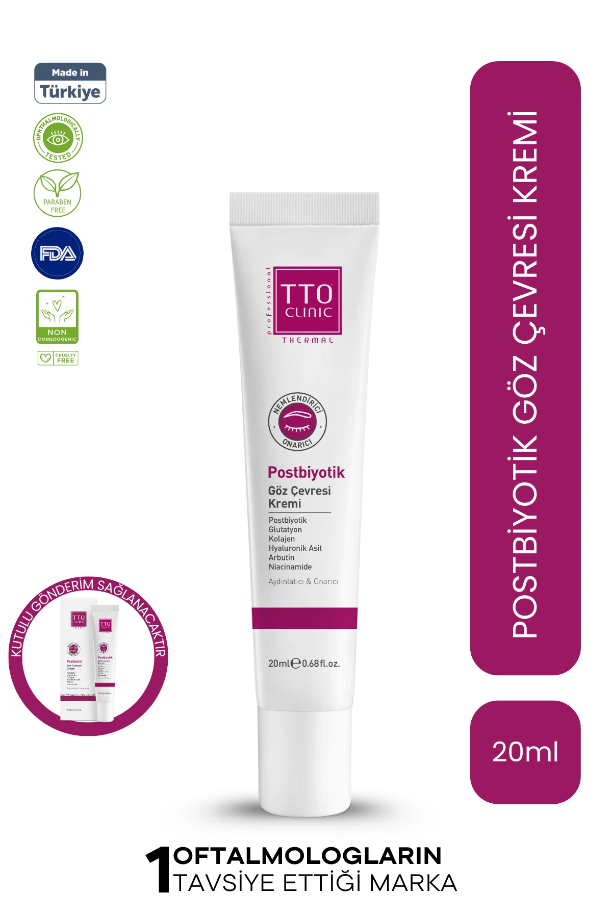 CLINIC Postbiyotik Göz Çevresi Kremi 20 ml