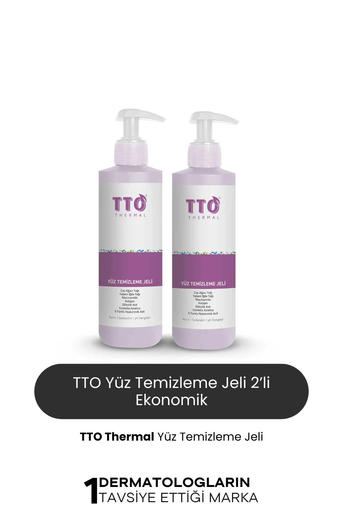 TTO Thermal  Yüz Temizleme Jeli 2’li Set 200 ml – Çay Ağacı Yağlı | Karma ve Yağlı Ciltler İçin