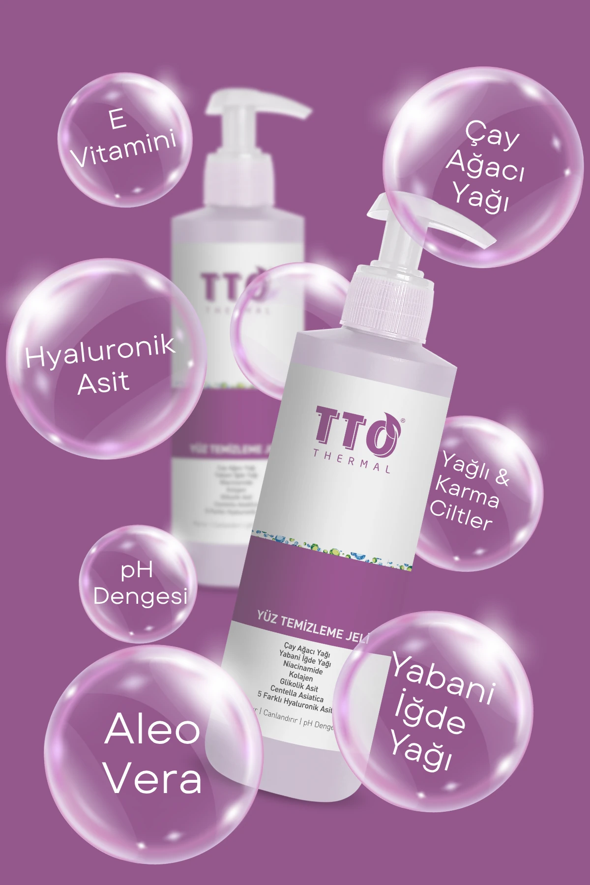 TTO Thermal  Yüz Temizleme Jeli 2’li Set 200 ml – Çay Ağacı Yağlı | Karma ve Yağlı Ciltler İçin