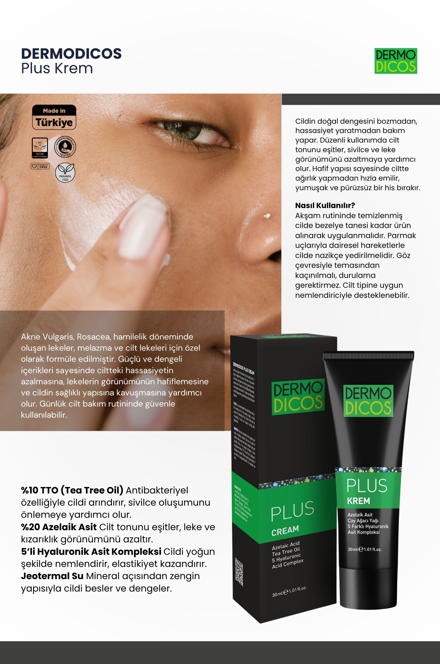 TTO Dermodicos Plus Köpük – Derinlemesine Gözenek Temizliği 150 ml