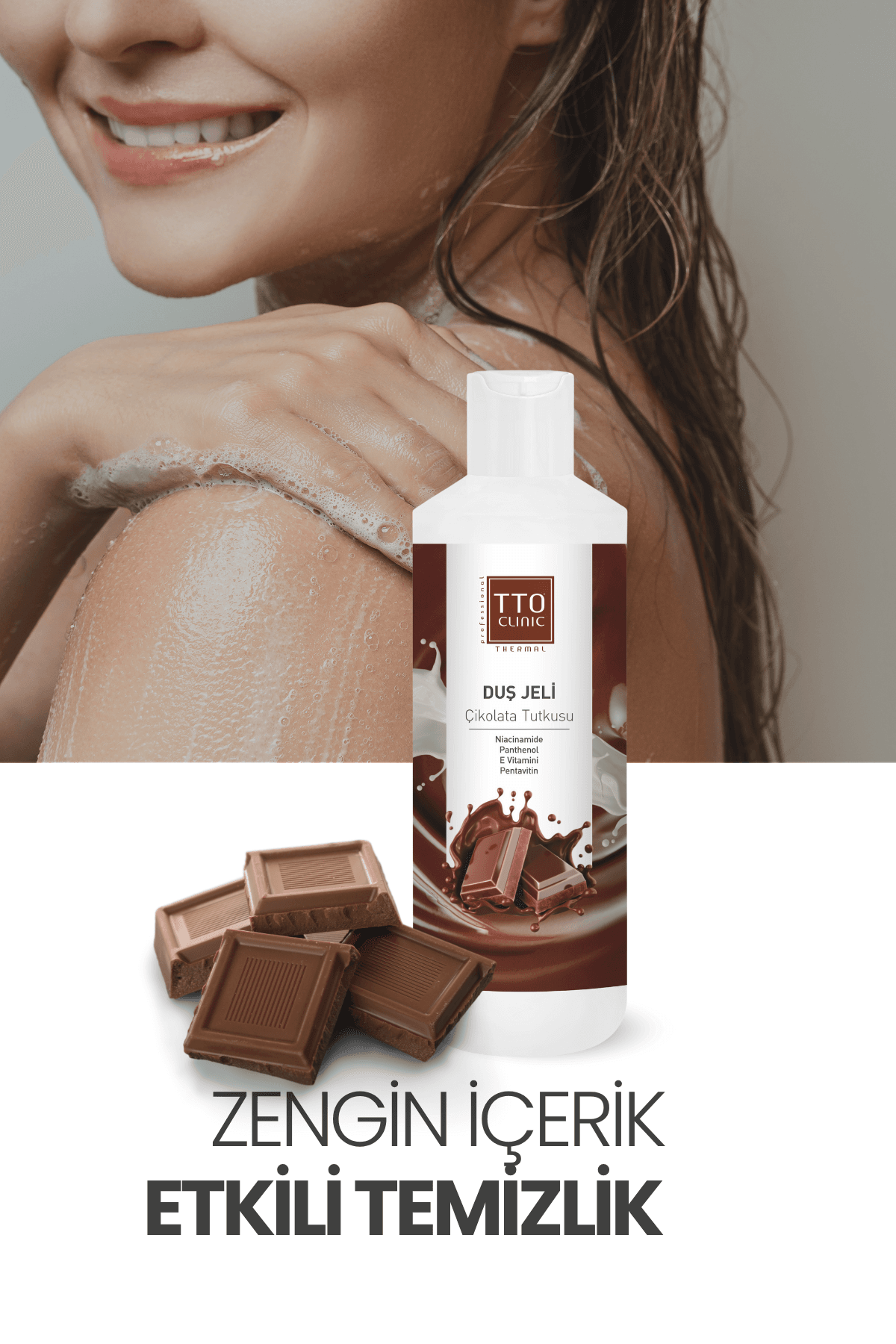 TTO CLINIC Duş Jeli Çikolata Tutkusu 500 ml – Nemlendirici