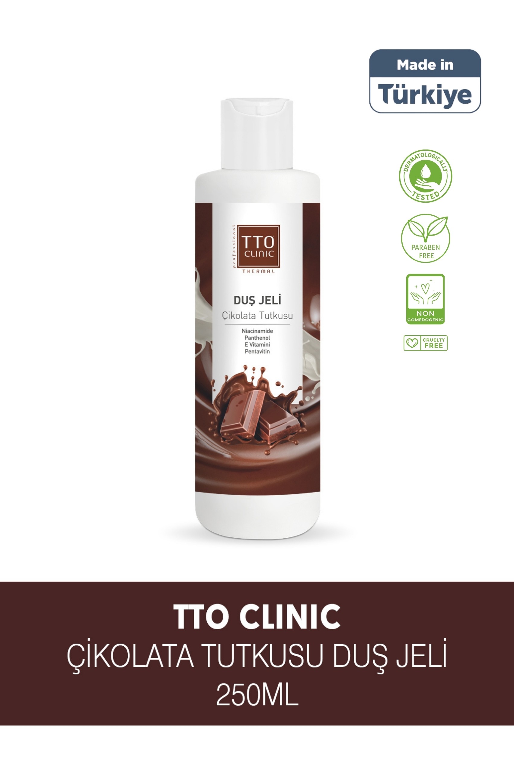TTO Clinic Çikolata Tutkusu Duş Jeli Panthenol İle Cildinizi Onarın