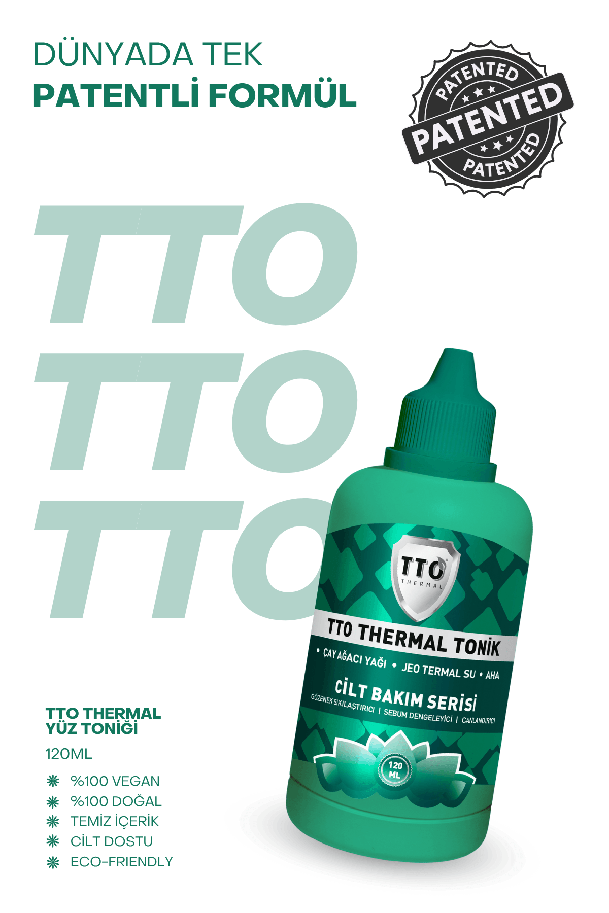 TTO Yüz Toniği 120 Ml Arındırıcı & Gözenek Sıkılaştırıcı (Çay Ağacı Yağı / Tea Tree Oıl)