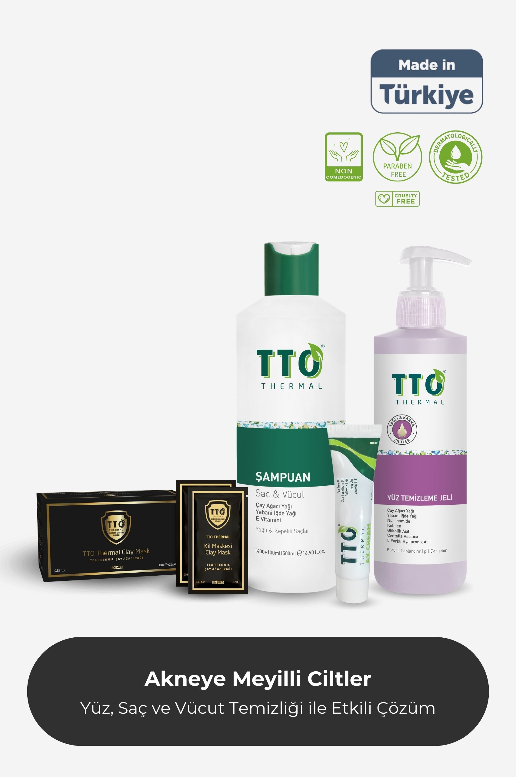 TTO Rozasea Başlangıç Paketi 1 (Çay Ağacı Yağı / Tea Tree Oıl)