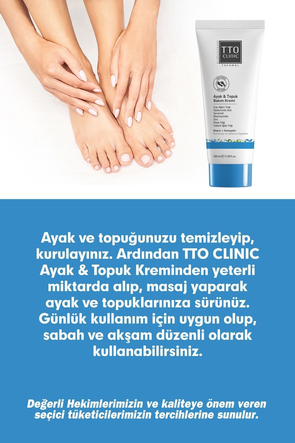 CLINIC Ayak & Topuk Bakım Kremi 100 ML