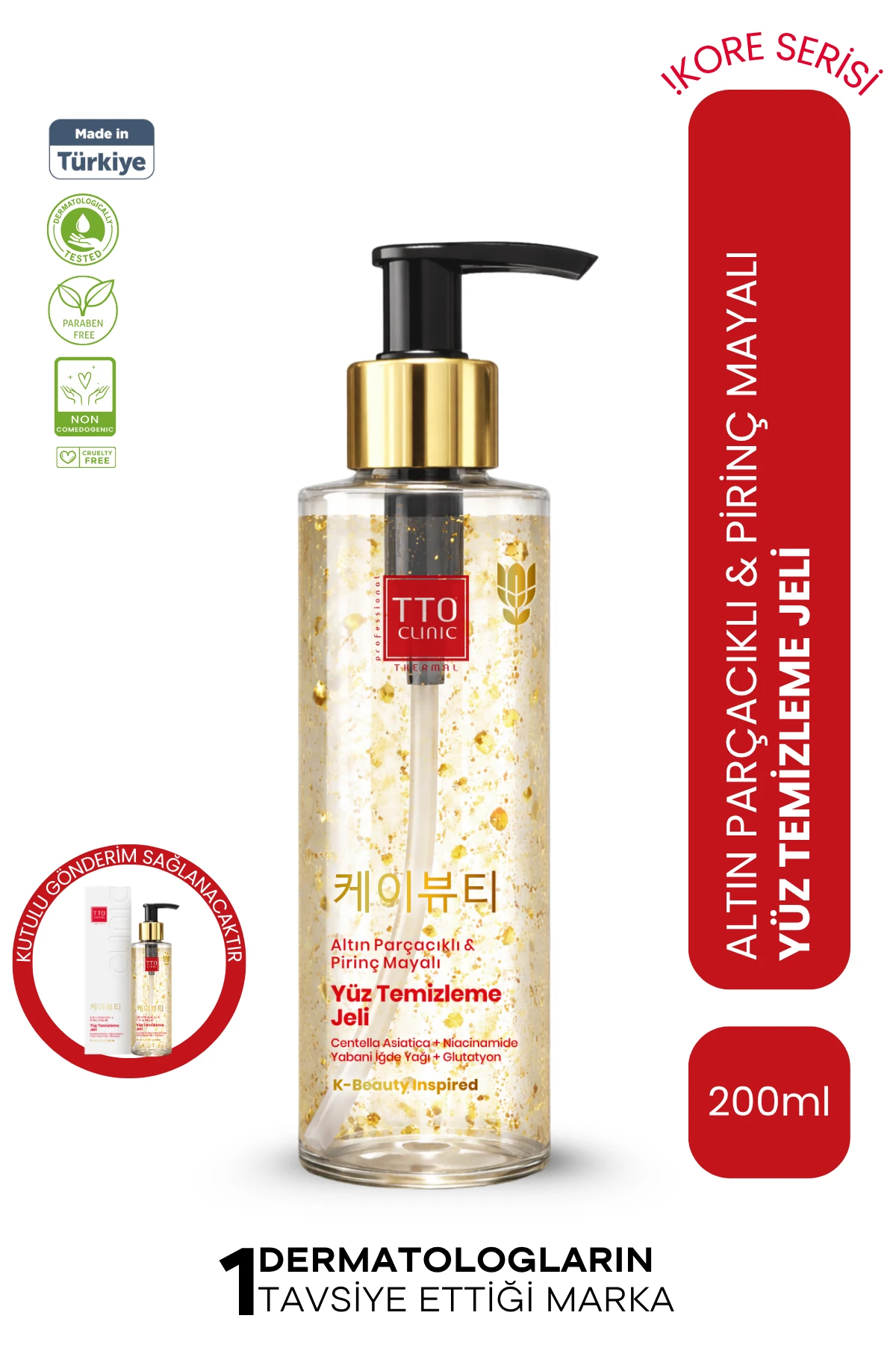 TTO-X Yüz Temizleme yıkama Jeli – Kuru Ciltler 200 ml