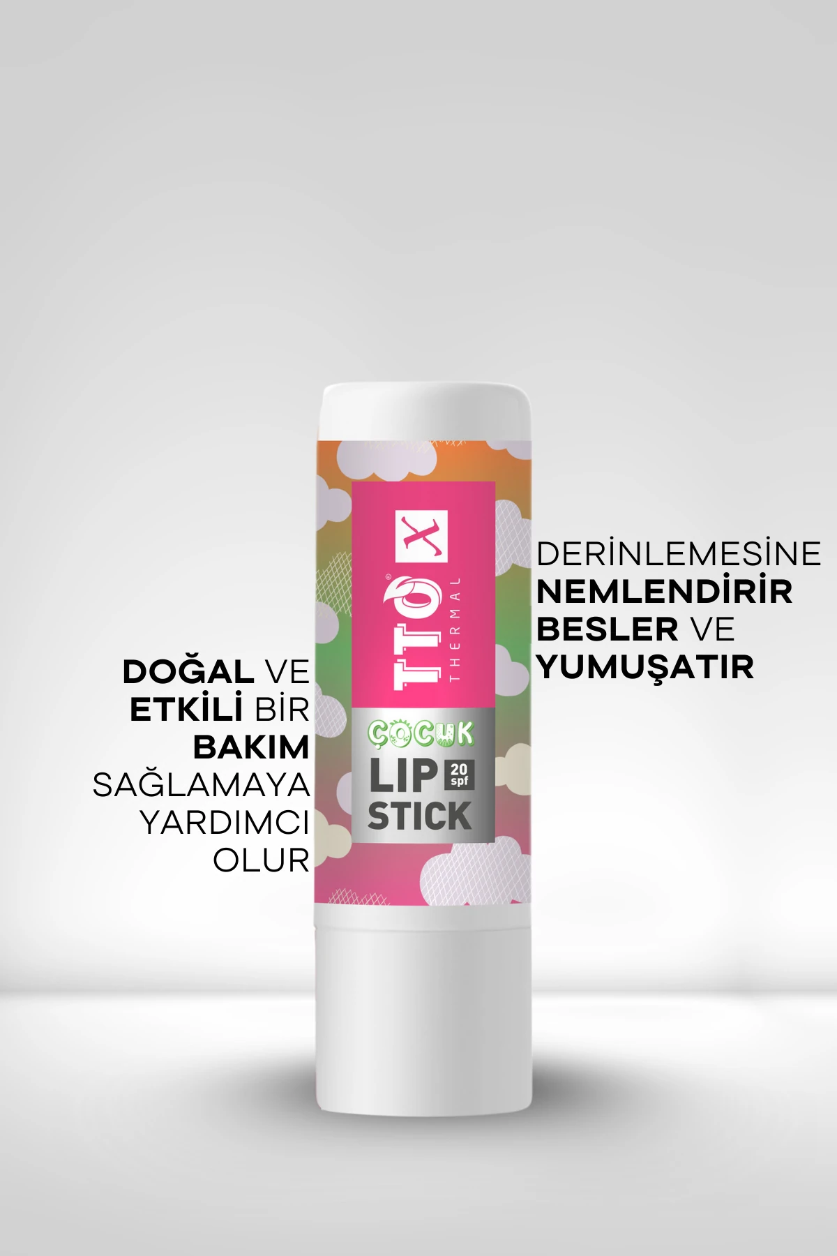 TTO X  Lip Balm – 20 SPF Koruma Çocuklara Özel Dudak Nemlendirici