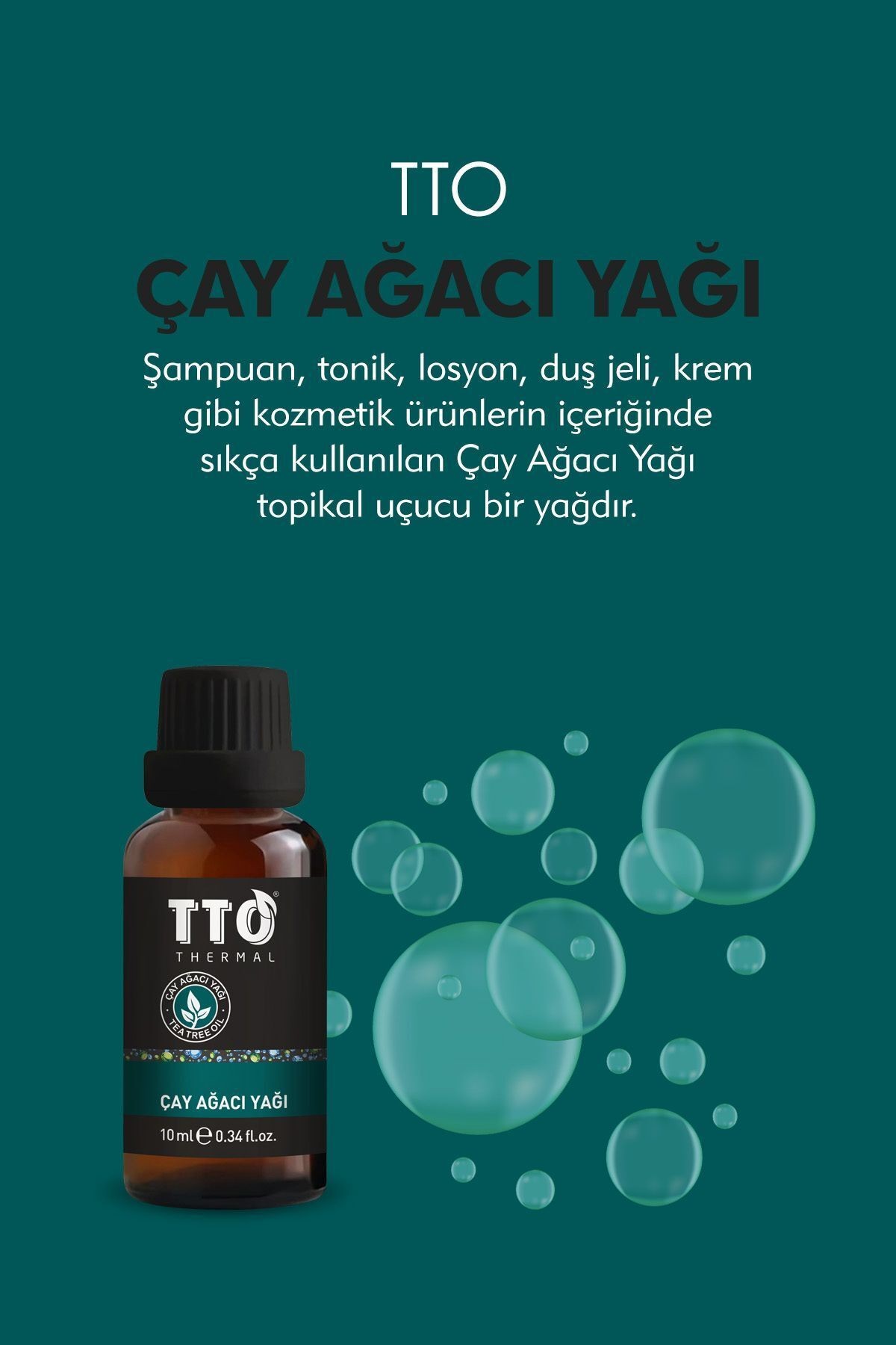 TTO Saf Ve Doğal Çay Ağacı Yağ Tea Tree Oil