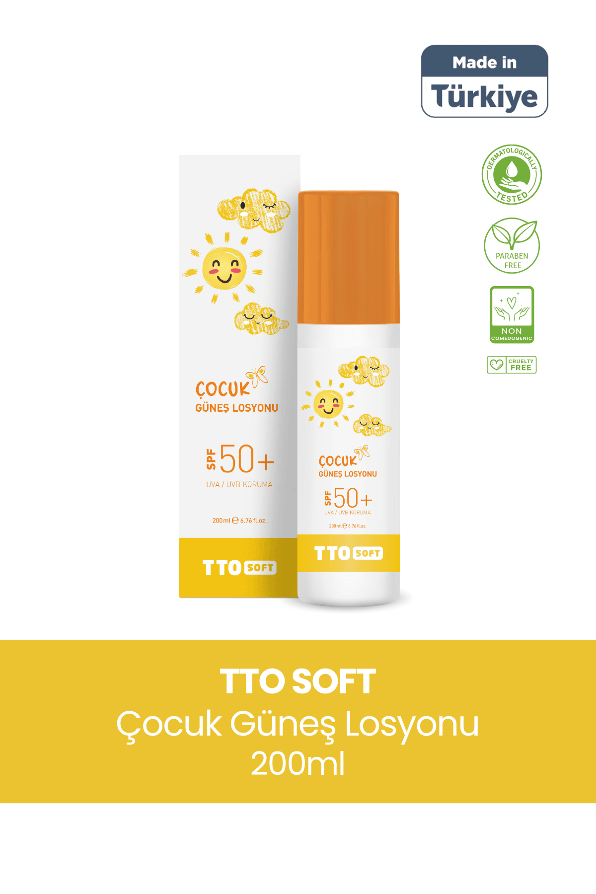 Tto soft çocuk Güneş losyonu 200 ml 