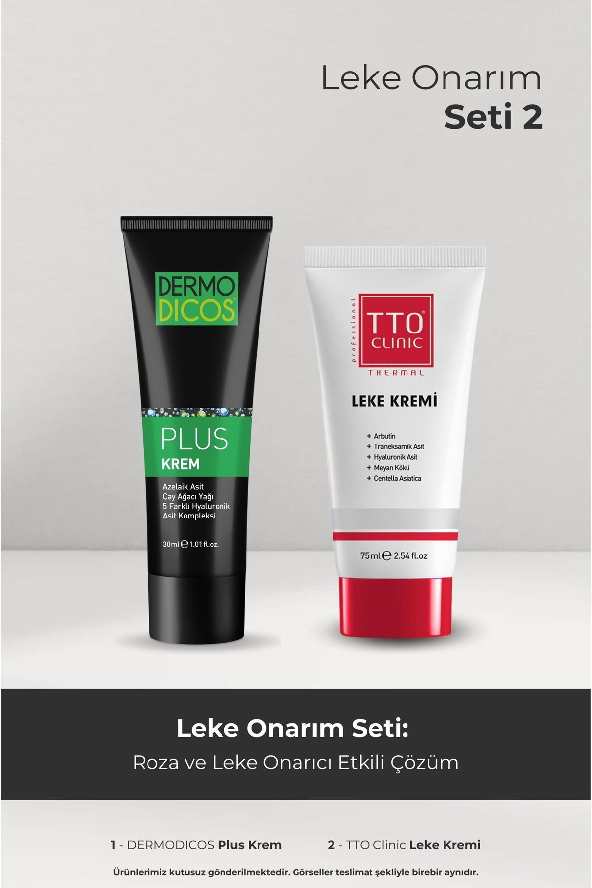 CLINIC LEKE KREMİ 75ML + DERMODICOS PLUS KREM 30ML