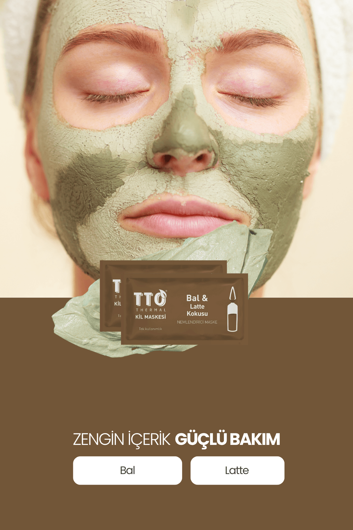 TTO THERMAL KİL MASKESİ BAL&LATTE KOKUSU 