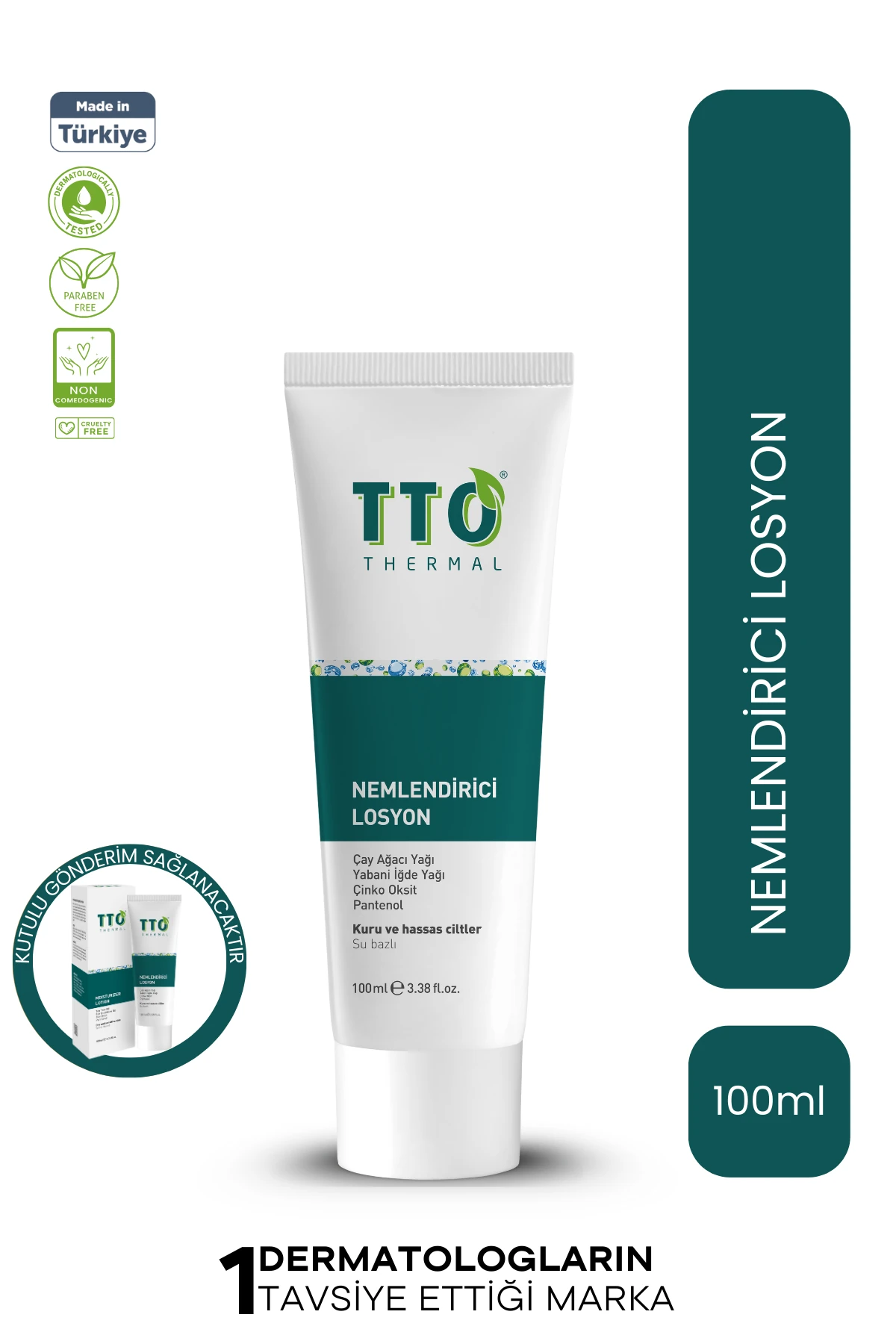 TTO Nemlendirici Losyon 100 ml – Hafif Dokulu ve Canlandırıcı Etki