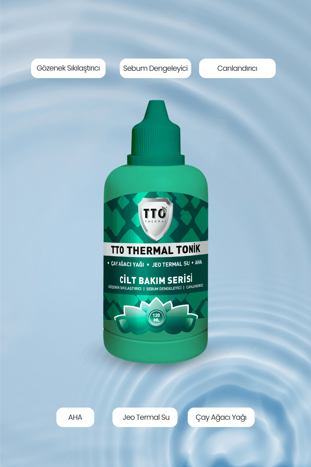 TTO Yüz Toniği 120 Ml Arındırıcı & Gözenek Sıkılaştırıcı (Çay Ağacı Yağı / Tea Tree Oıl)