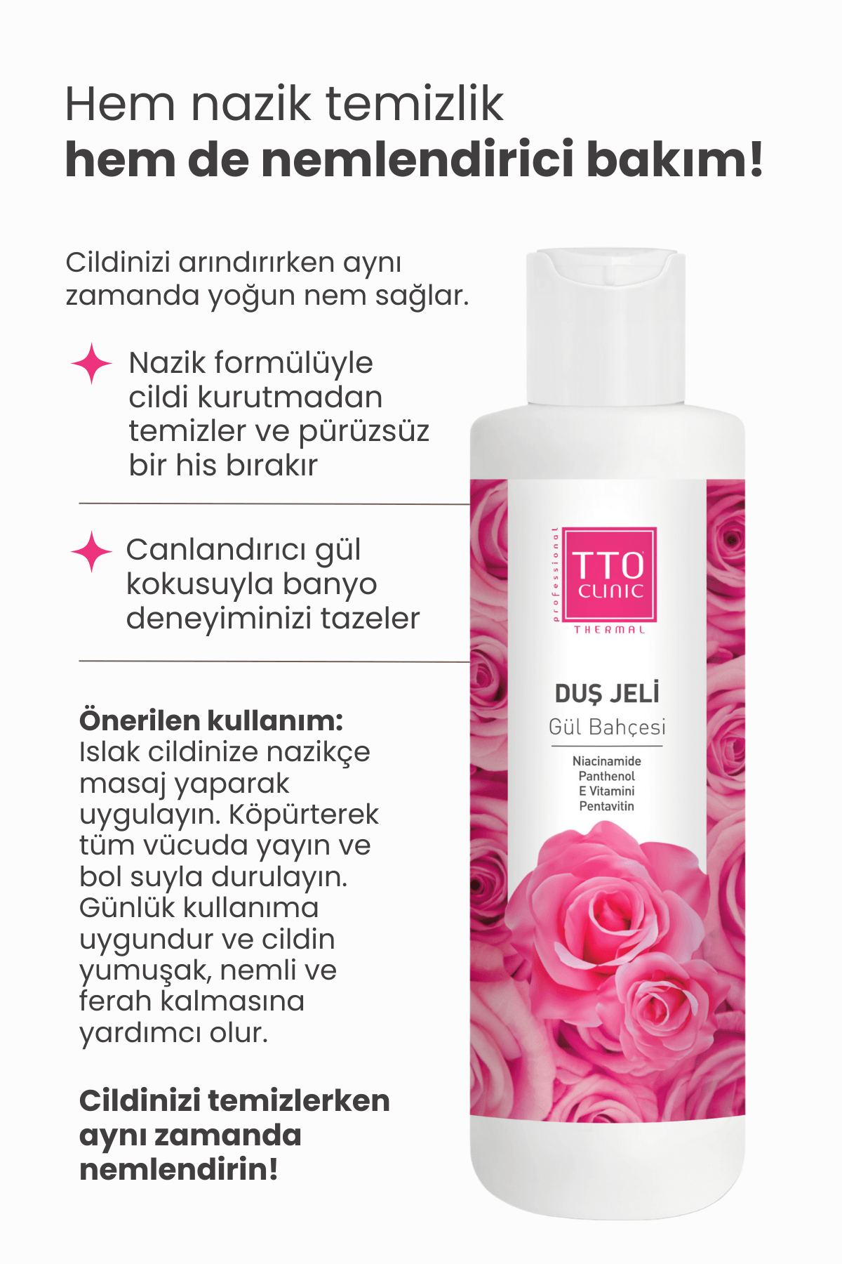 TTO Clinic Romantic Rose Garden Shower Gel 500 ML