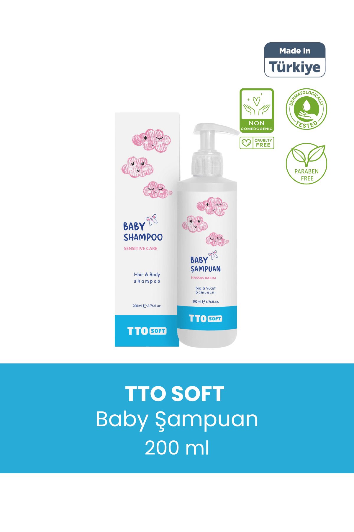 TTO Soft Bebek Şampuanı 200 ML