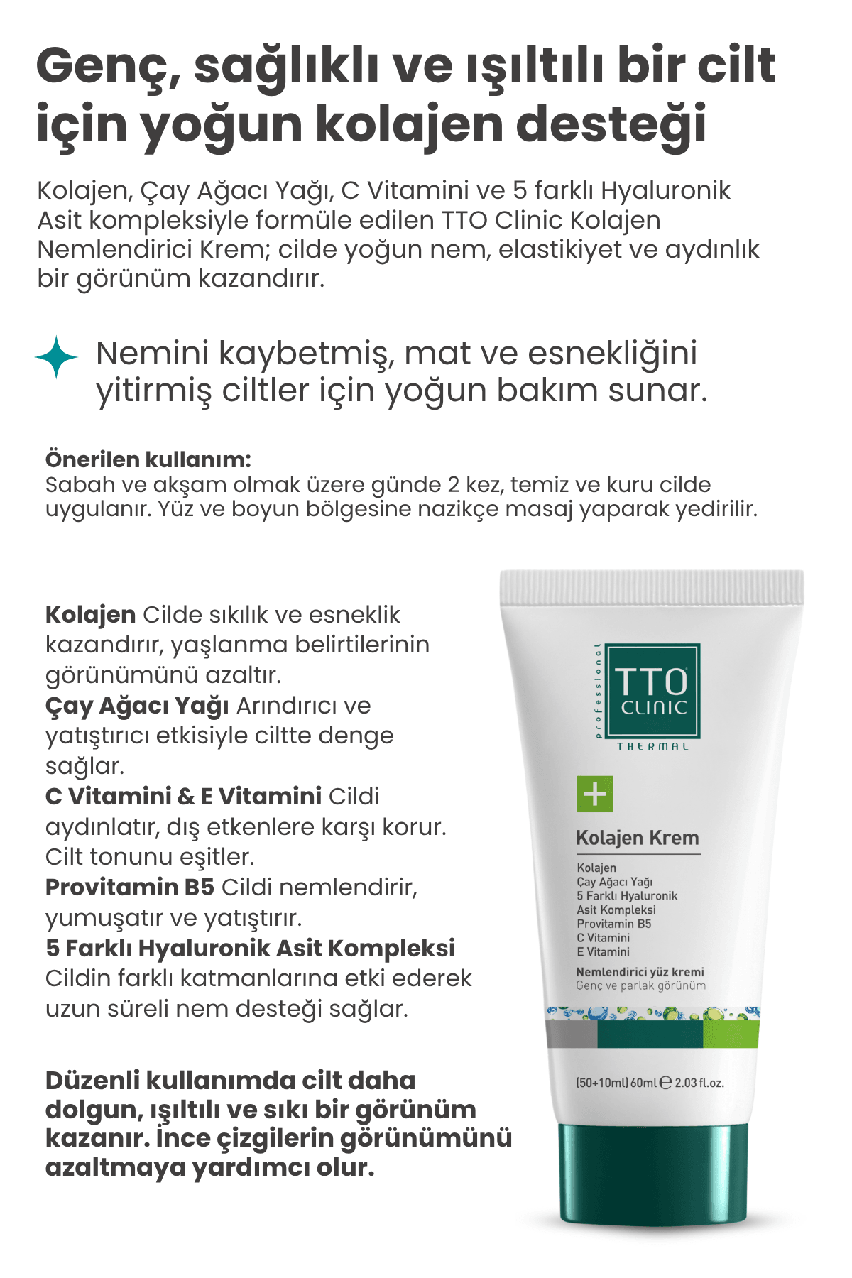 TTO Yaşlanma Karşıtı Set – Dermodicos Plus & Kolajen Krem 50 ml