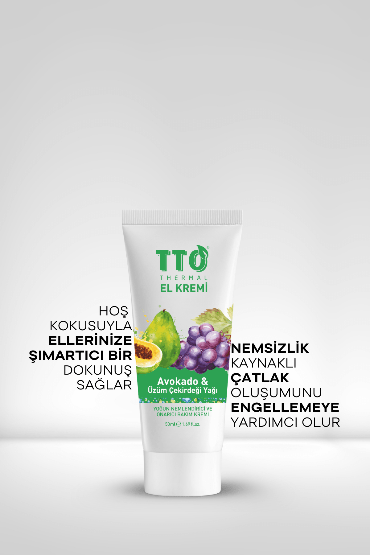 TTO Thermal El Kremi – Avokado & Üzüm Çekirdeği Yağı (50 ml)