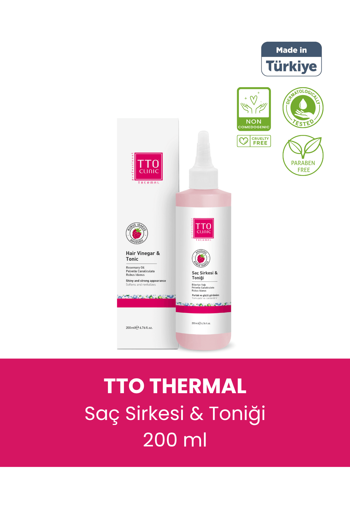 TTO CLINIC Saç Sirkesi & Toniği 200 ML
