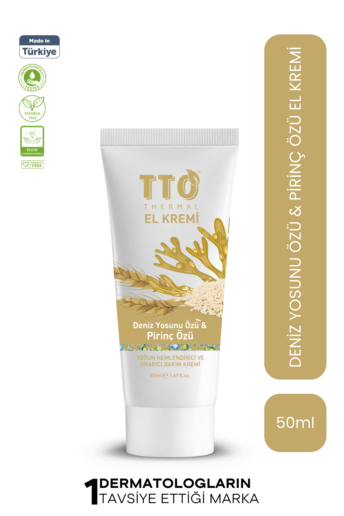TTO Thermal El Kremi – Deniz Yosunu Özü & Pirinç Özü (50 ml)