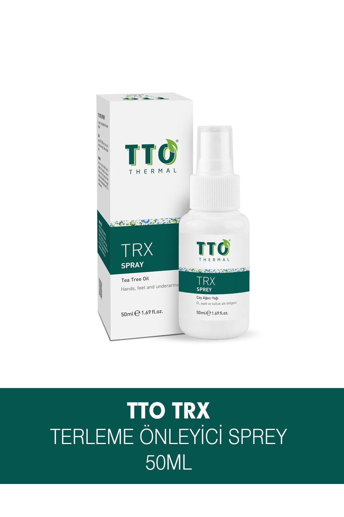 Trx El,ayak, Koltuk Altı Terleme Önleyici Sprey 50 ml (çay Ağacı Yağı / Tea Tree Oil )